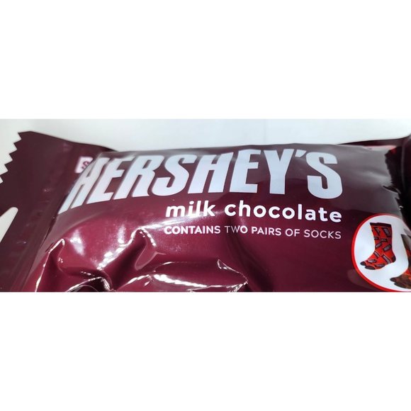 Swag Hershey's Milk Chocolate Retro Crew Socks - 2 Pairs, Men's Shoe Sizes 8-13 - Picture 3 of 9